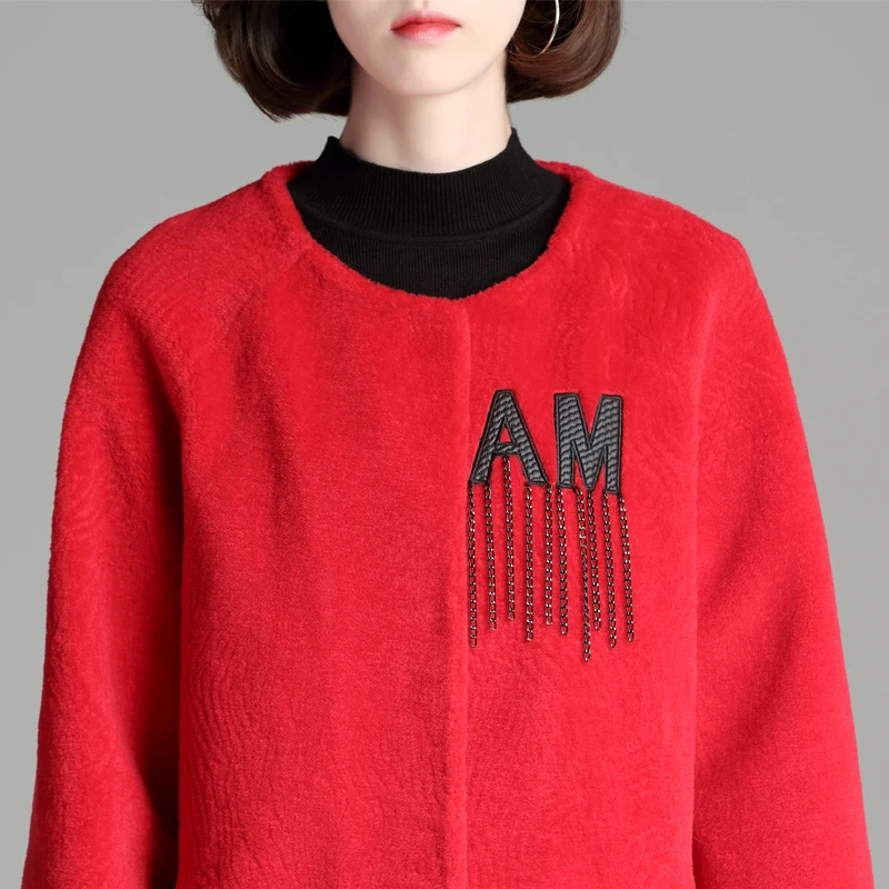 Шуба женская теплая с длинным рукавом | Женская одежда