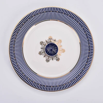 10 inch plate Китайские гостиничные принадлежности набор керамических блюд столовые приборы для дома наборы высококачественной пользовательской посуды - Цвет: 10 inch plate