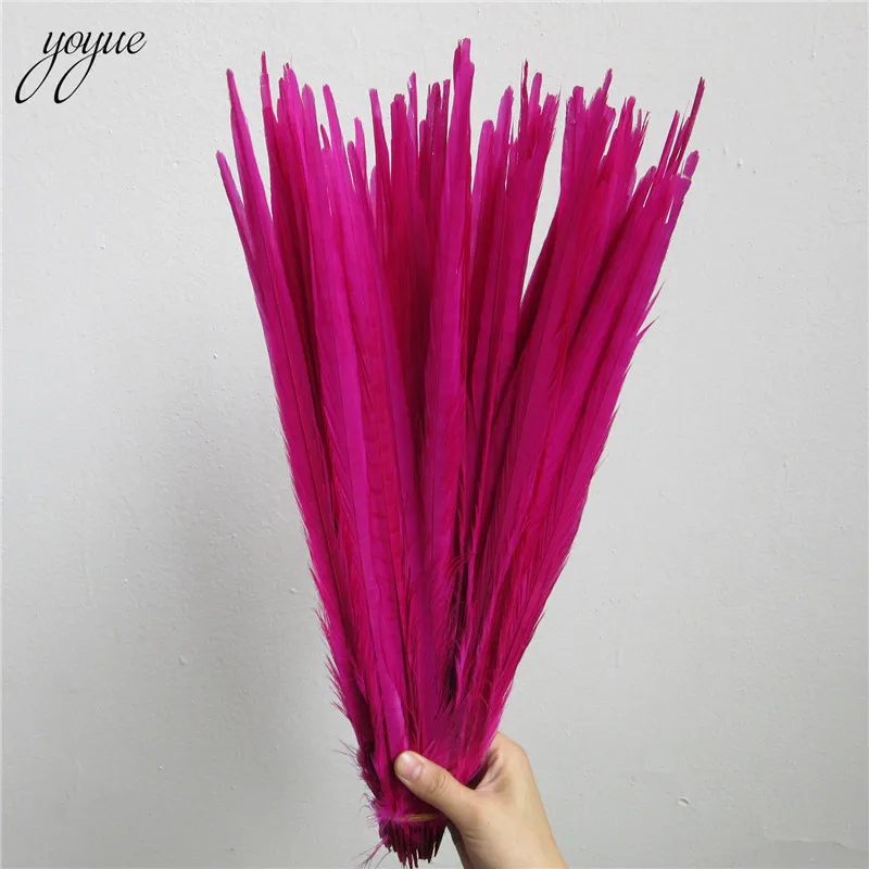 100 Pcs Beige Natural Pheasant Tail Feathers 16-18inch 40-45cm High Quality Diy Jewelry Wedding Decorations Feather | Дом и сад