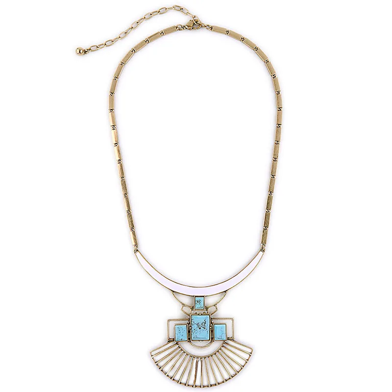 Новинка 2016 Брендовое ожерелье женская бижутерия Интернет магазин синяя