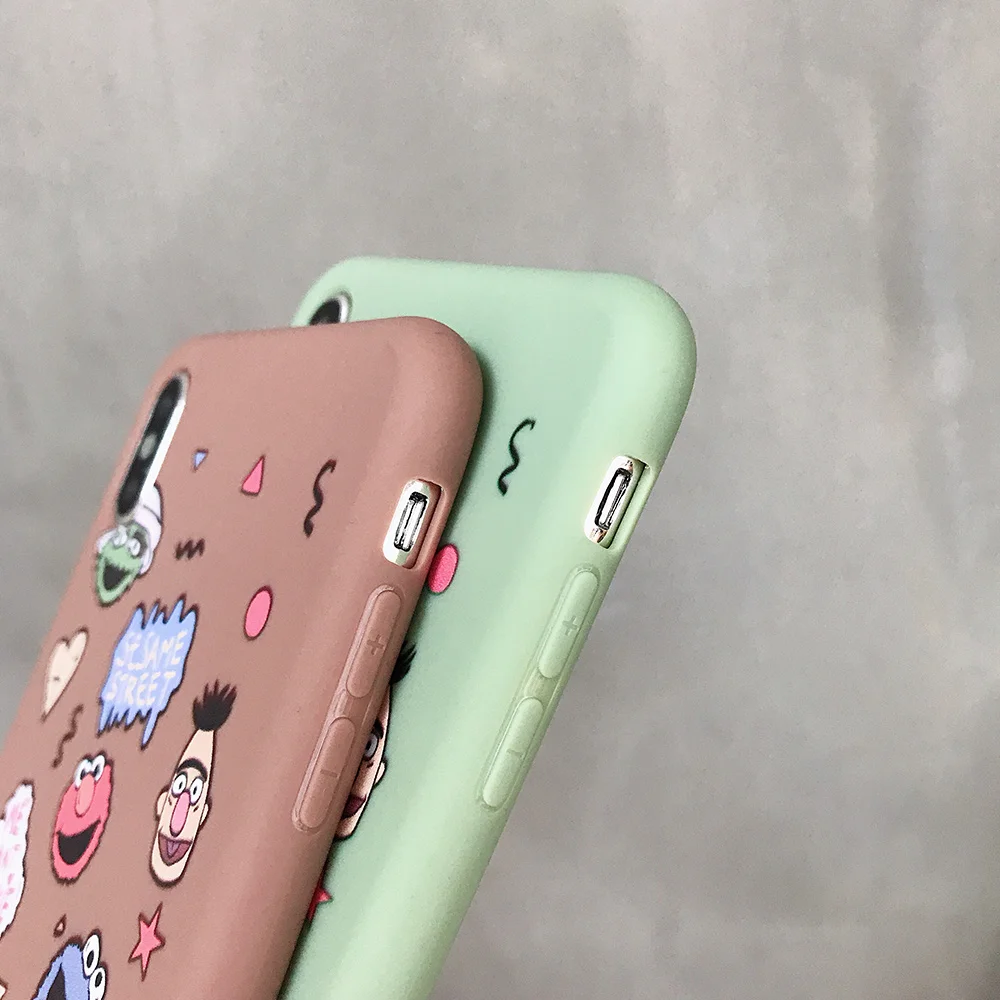 Для iPhone XS MAX XR чехол X граффити Улица Сезам шаблон для 8 7 Plus 6 6s плотные мягкие ТПУ