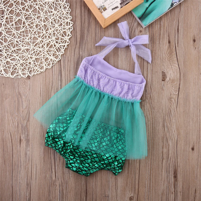 Детские топы из тюля для маленьких девочек + Искусственный Костюм Русалки
