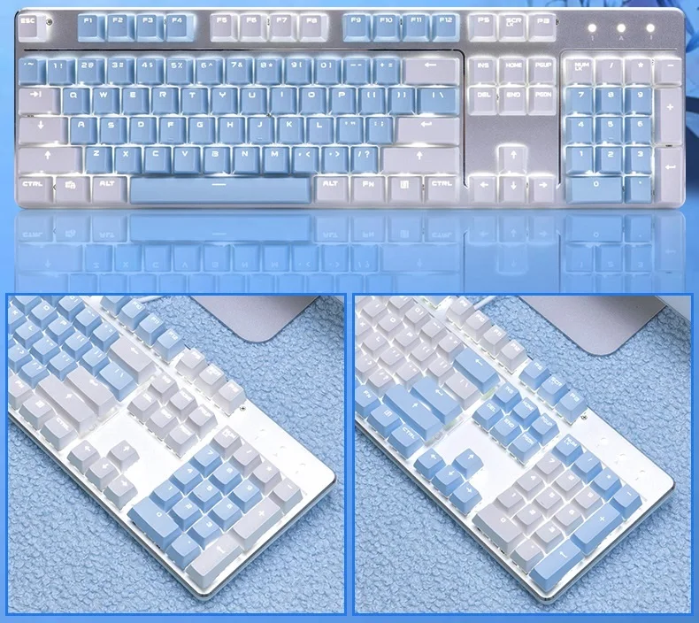 Механическая игровая клавиатура RK Blade PBT с подсветкой USB 14 видов эффектов
