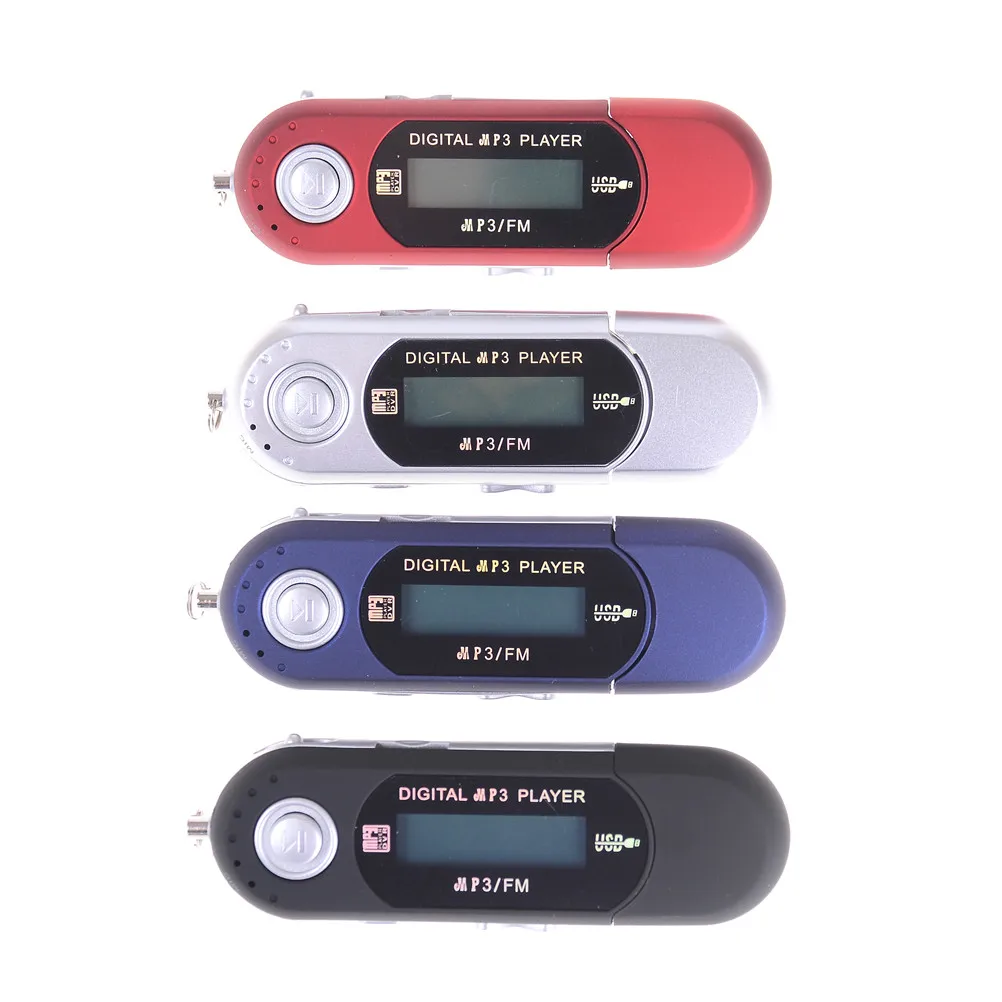USB Digital MP3 Player LED Screen FM Radio Support TF Card Max Capacity 32GB With Built-in 3.5mm Audio Output Jack