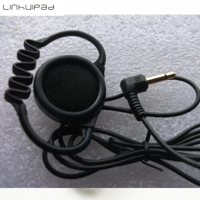 Linhuipad 100 pack mono Hook Наушники Tour guide system телефонные наушники soft rubber hook earpiece|hook earphone|tour