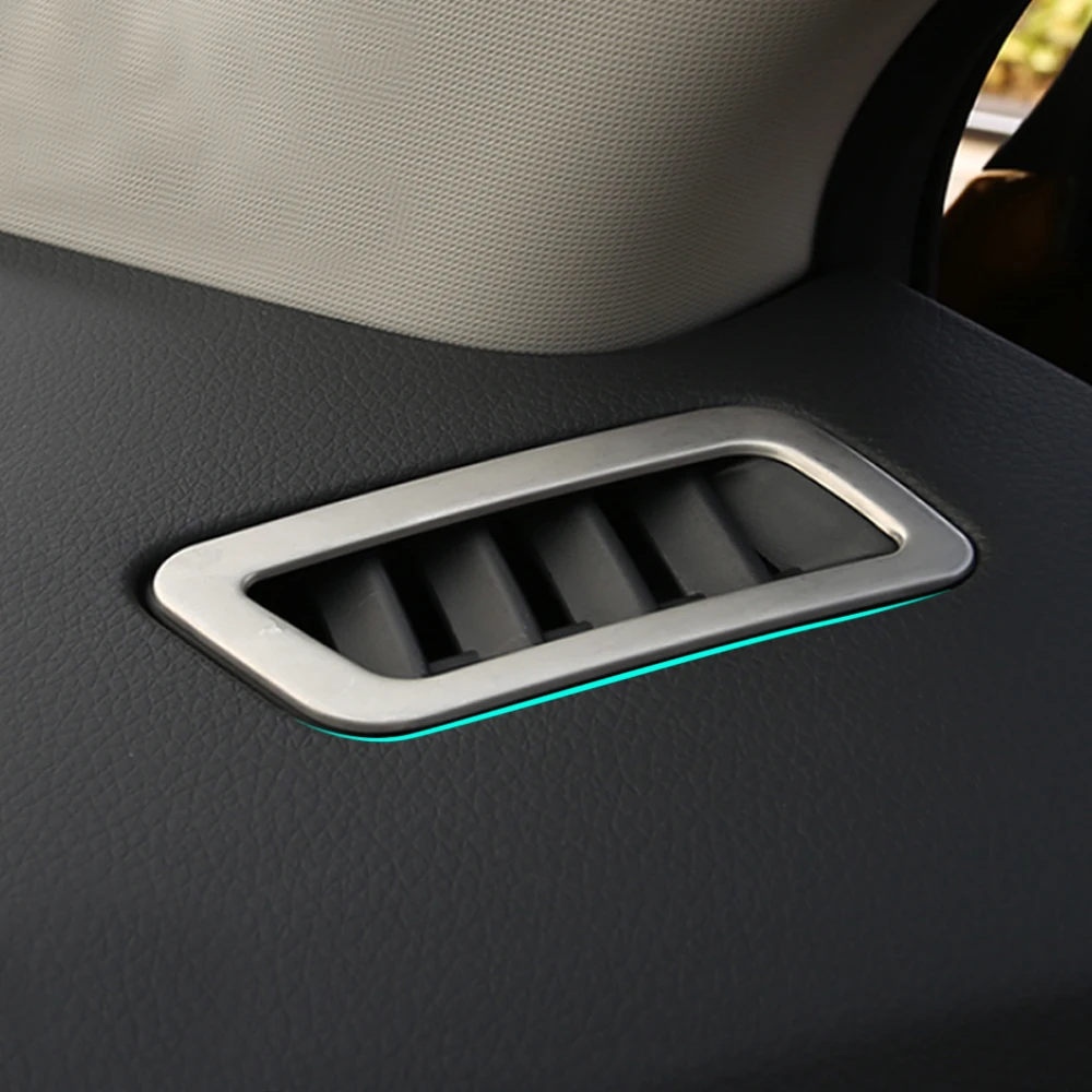 2 шт. накладки из нержавеющей стали на вентиляционное отверстие салона приборной