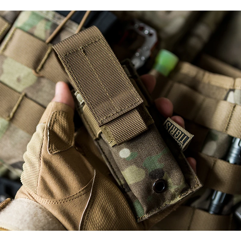 OneTigris MOLLE с одним пистолетным магнитным чехлом 1000D нейлоновый ремень замком для