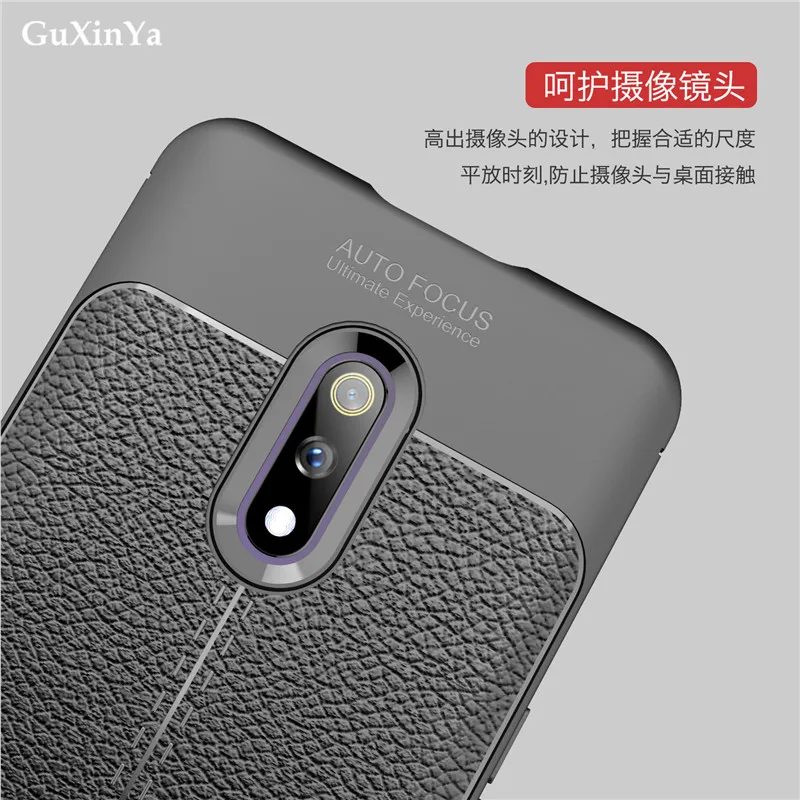 Чехол для телефона GuXinYa Realme X OPPO Роскошный Кожаный противоударный ТПУ защитный