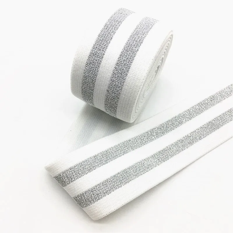 Striped 20 40 мм нейлоновая красочная резиновая резинка полосатые плечевые нижние ремни для тесьма для одежды Швейные DIY аксессуары для одежды 1 метр - Цвет: Striped 20