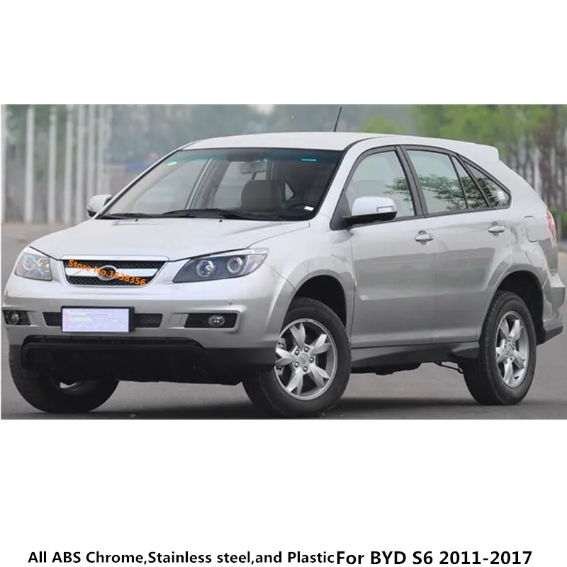 Для BYD S6 2011 2012 2013 2017 ABS Хромированная декоративная задняя рамка заднего вида|side door