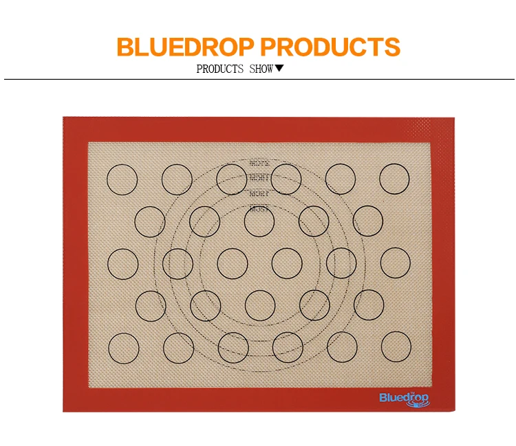 Bluedrop Кондитерские коврики силиконовые листы для выпечки Макарон печенье листы непильная печь лайнер пищевой пекарня, торт инструмент 29x39 см