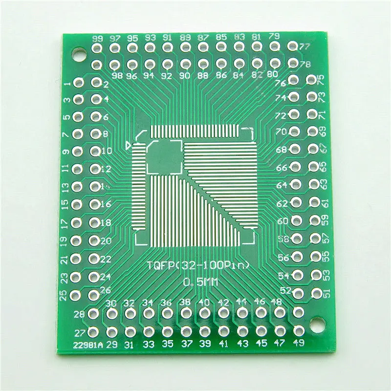 Glyduino FQFP TQFP LQFP 32 44 64 80 100 Для DIP адаптера пластины PCB платы