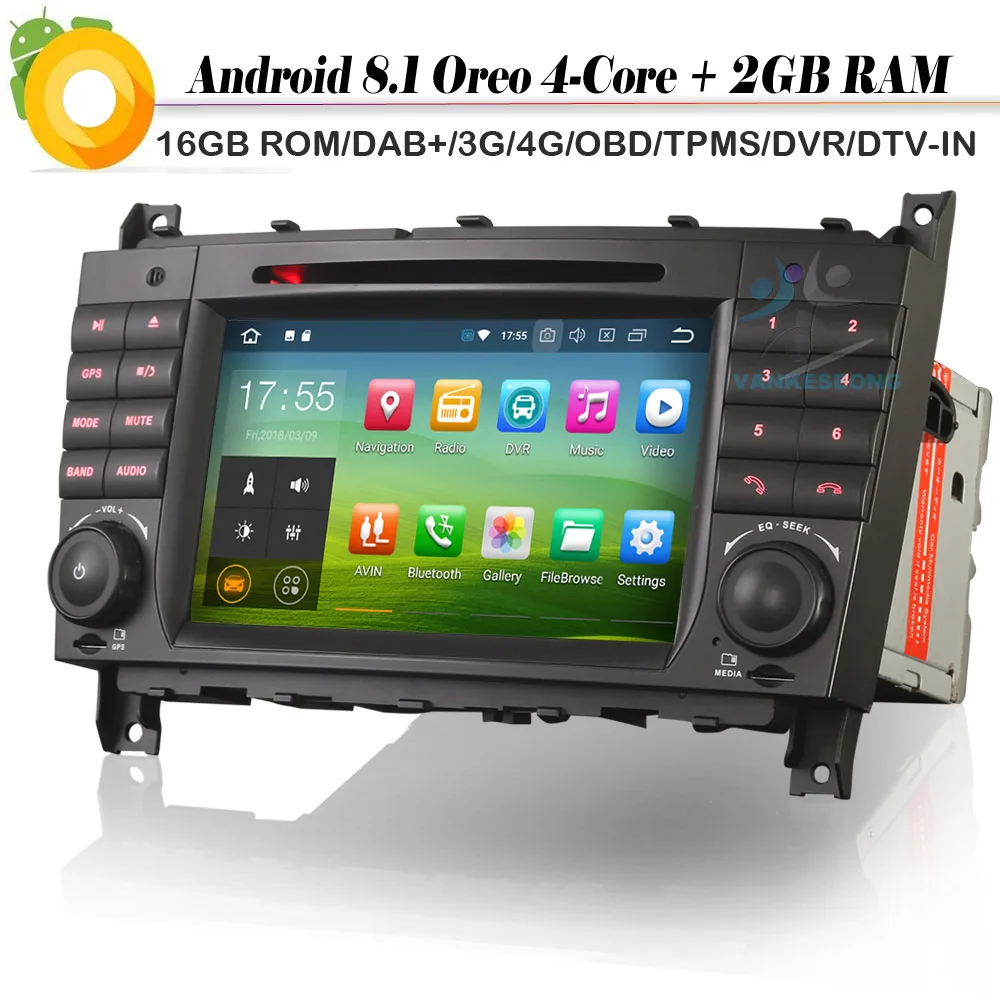DAB + четырехъядерный Android 8 1 Авторадио автомобильный стерео GPS WiFi 4G CD Bluetooth Sat Nav для