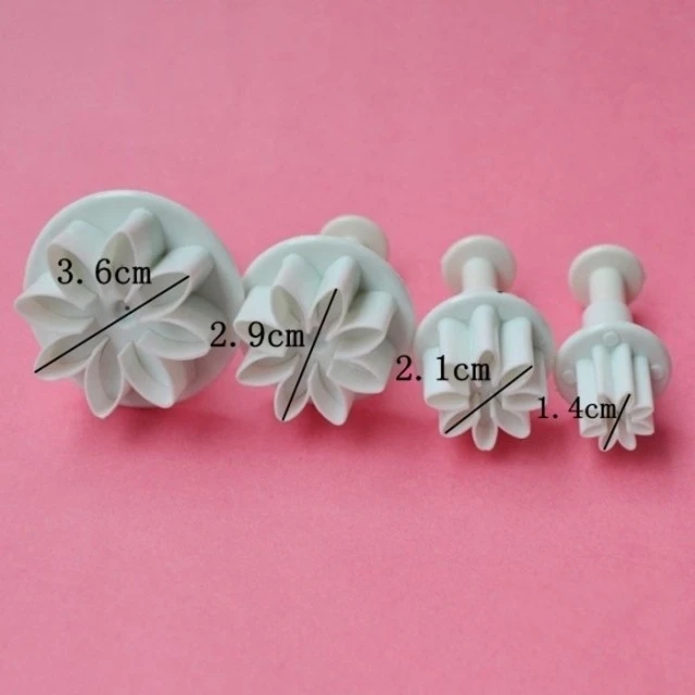 4 шт./компл. новый цветок ромашки печенья подсолнуха Плунжер резак Sugarcraft помадка