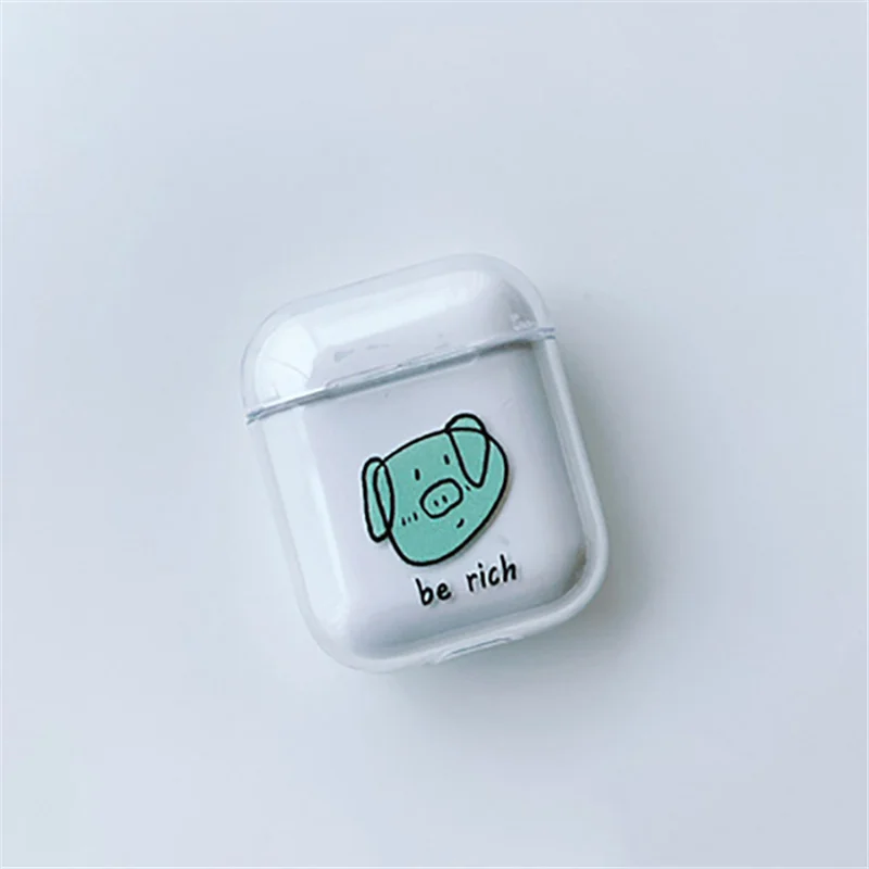 style 14 Для airpods чехол милый роскошный модный прозрачный жесткий чехол для Air Pods чехол Bluetooth беспроводные наушники для AirPod 2 Чехол - Цвет: style 14