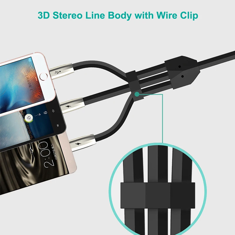 TOTU 3 в 1 USB кабель для iPhone Xs Max Xr X 8 7 быстрое зарядное устройство Type C c Micro мобильного