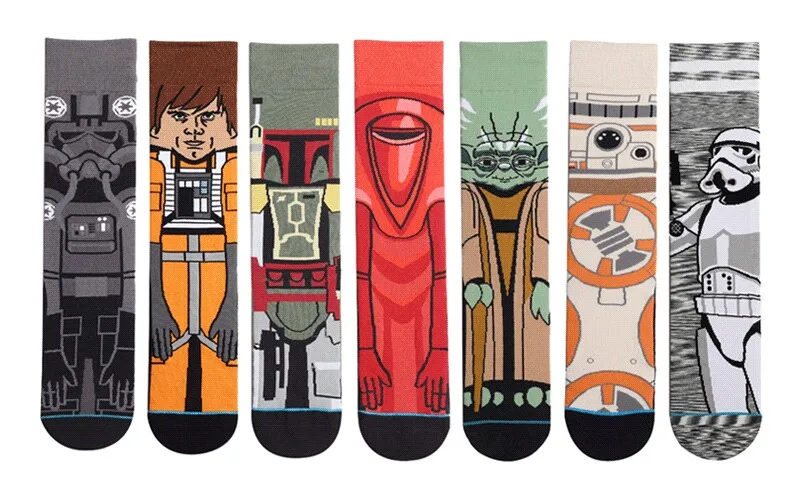 Star Wars Для Мужчин's Носки harajuku хлопок смешные короткие носки унисекс мужская повседневная на осень-зиму милые носки мужские носки calcetines