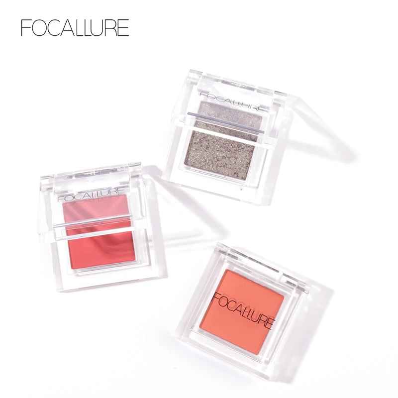FOCALLURE Новые блестящие тени для век одного цвета долговечные натуральные