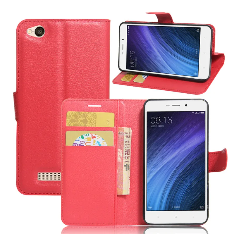 Чехол-бумажник для Xiaomi Redmi 4A откидной Чехол из искусственной кожи Xiomi Xiami Homgmi Redrice 4