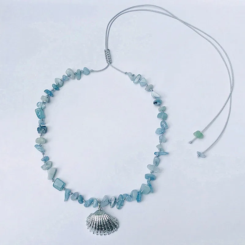 7 Boho Puka, натуральный Каури, ожерелье в виде ракушки, для женщин, массивные жемчужные барочные ювелирные изделия, колье-чокер, ювелирные изделия - Окраска металла: 7