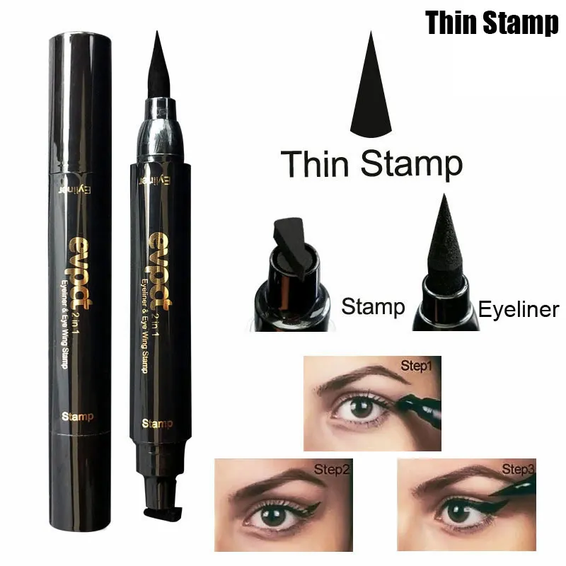 Горячая Evpct двойная головка Mark Seal Pen жидкая подводка для глаз карандаш штамп точка