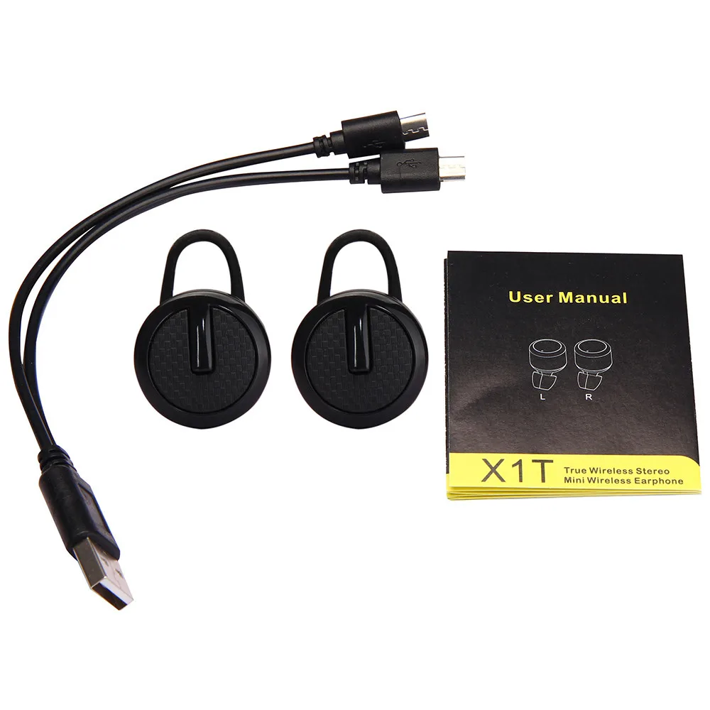 Беспроводные мини-наушники Bluetooth спортивные басовые наушники с микрофоном True Bass