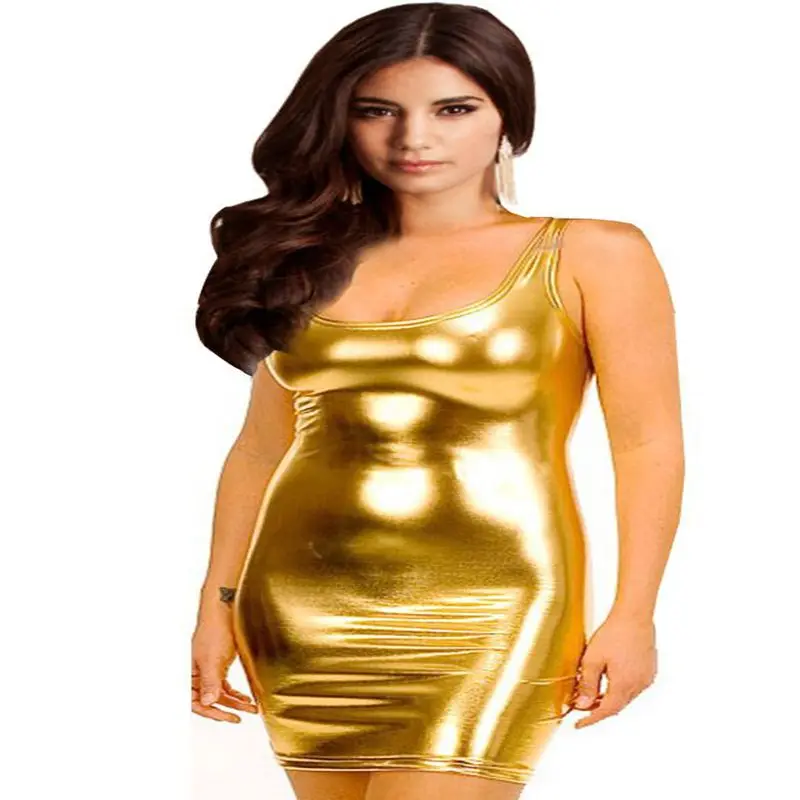 S M женское сексуальное платье в европейском стиле яркое из лакированной кожи|leather