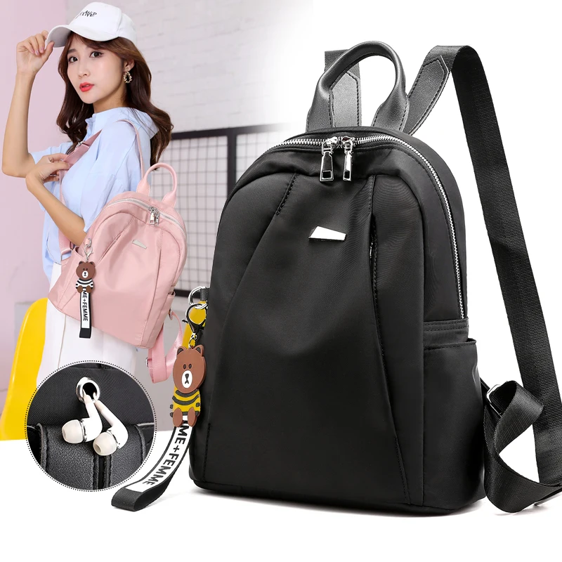 Brand Designer Women Backpack Leisure Back Pack Ladies Korean Knapsack Nylon Travel Bags for Teenage Girls School Bagpack | Багаж и сумки