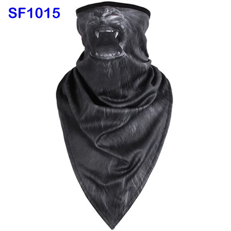 SF1015 WildSurfer плюс треугольный Походные шарфы для верховой езды дышащая Полотенца Велоспорт животных половина уход за кожей лица маска Рыбалка Бандана Ciclismo FJ36 - Цвет: SF1015