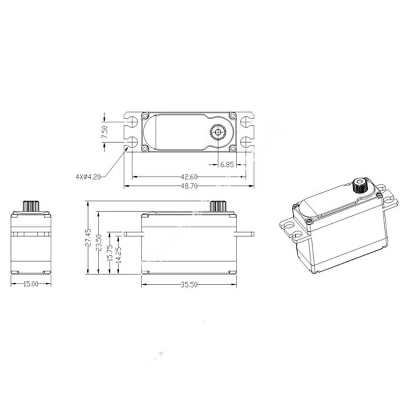 Kingmax CLS1009ML 31g 10kg. cm Мини Бессердечный высокоскоростной цифровой сервопривод с