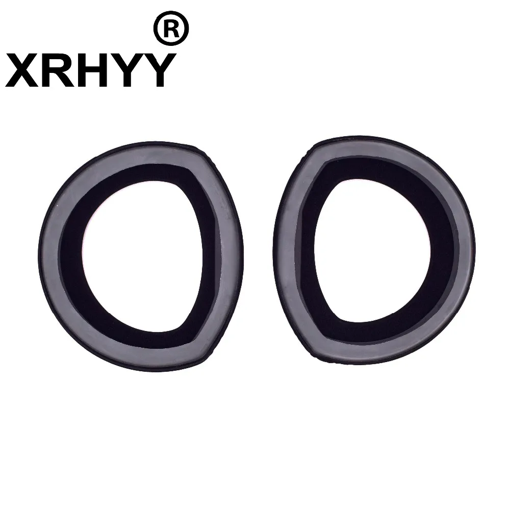 XRHYY черные сменные амбушюры, подушечки для ушей, бархатные подушечки для наушников Sennheiser HD800 HD800S+ свободное вращение, зажим для кабеля