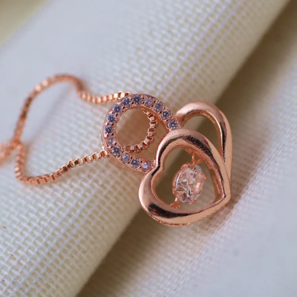 Women's dazzling jewelry wholesale rose gold pendant foreign trade hot micro-zigzag | Украшения и аксессуары