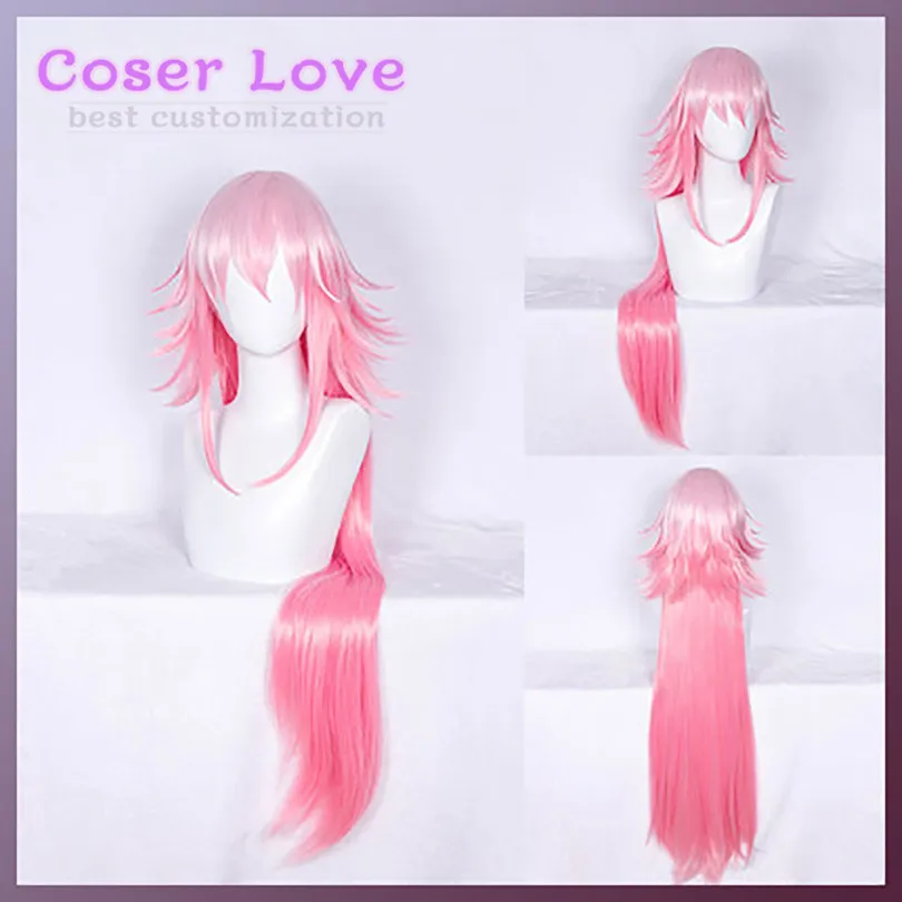 Honkai Impact 3 Yae Sakura Pink Long Straight Wig Cosplay headwear for Halloween Christmas Carnival Costume ! | Тематическая одежда