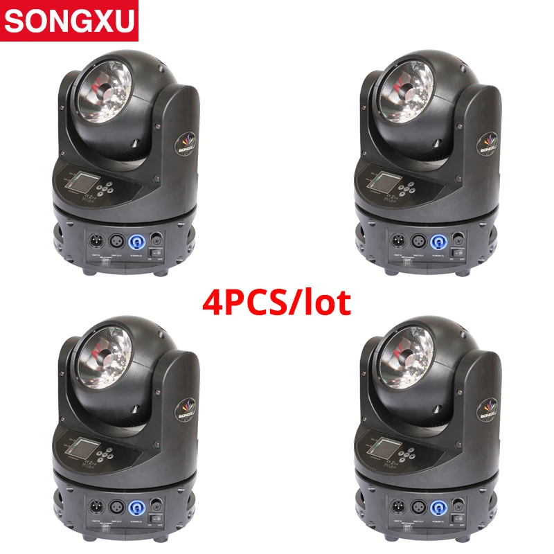 SONGXU LED движущийся луч головы 60 Вт RGBW Красочные движущиеся головки луча dmx dj