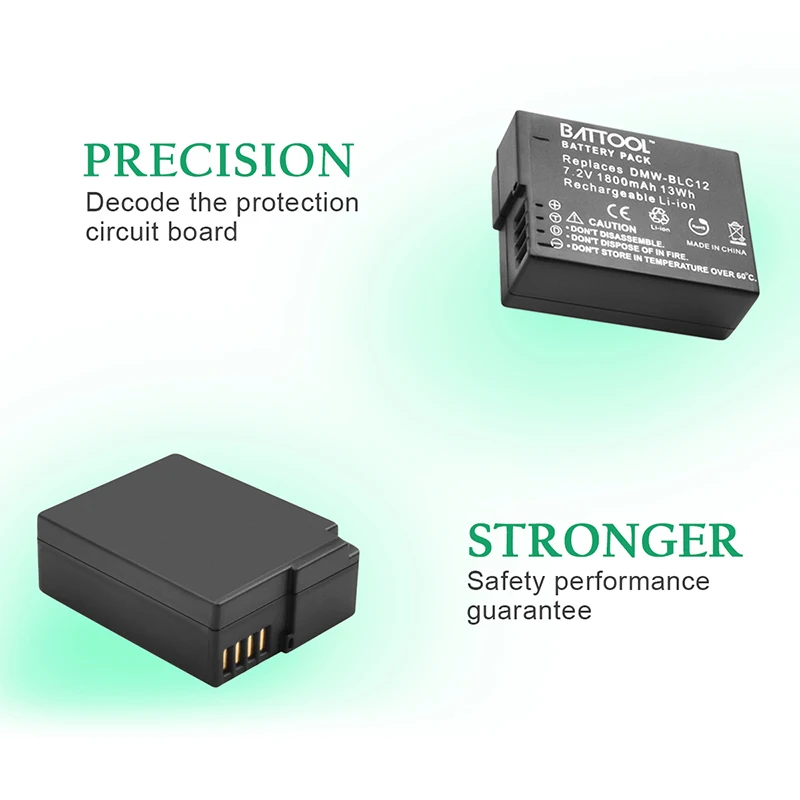 Bonadget Перезаряжаемые Батарея для цифрового фотоаппарата Panasonic DMW BLC12 BLC12E BLC12PP FZ200
