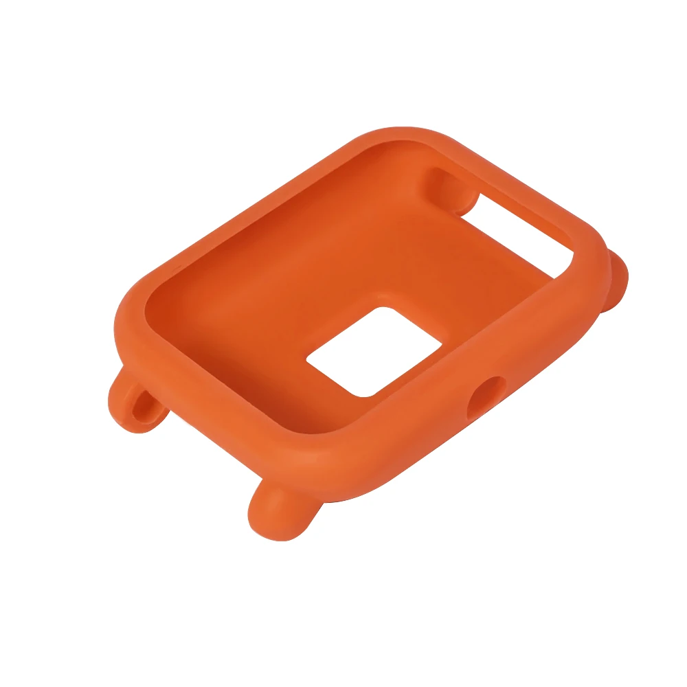Orange Силиконовый чехол для часов Xiaomi Smart Watch полный протектор Водонепроницаемый противоударный бампер чехол для Amazfit Bip Молодежные часы - Цвет: Orange