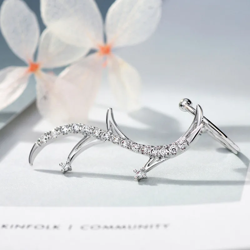 Женские серьги-пусеты Neoglory с белым цирконием модные ювелирные изделия новинка 2020