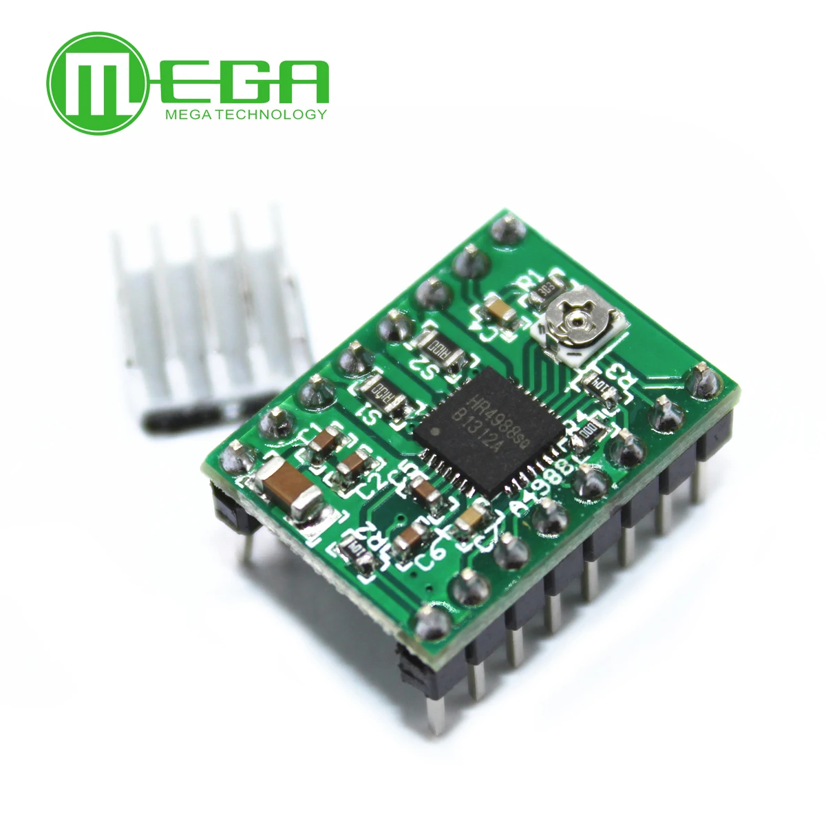 3D-принтеры Запчасти Stepstick A4988 DRV8825 Драйвер шагового двигателя Модуль с радиатор Reprap Рампы 1,4/1,5/1,6 Управление плата MKS