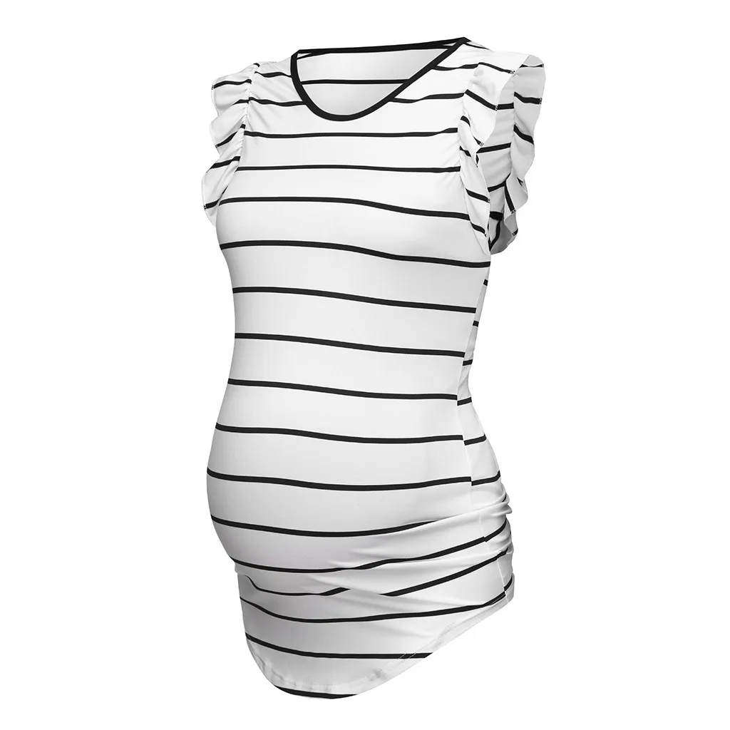 Топ для кормления грудью полосатая футболка летняя женская одежда с коротким