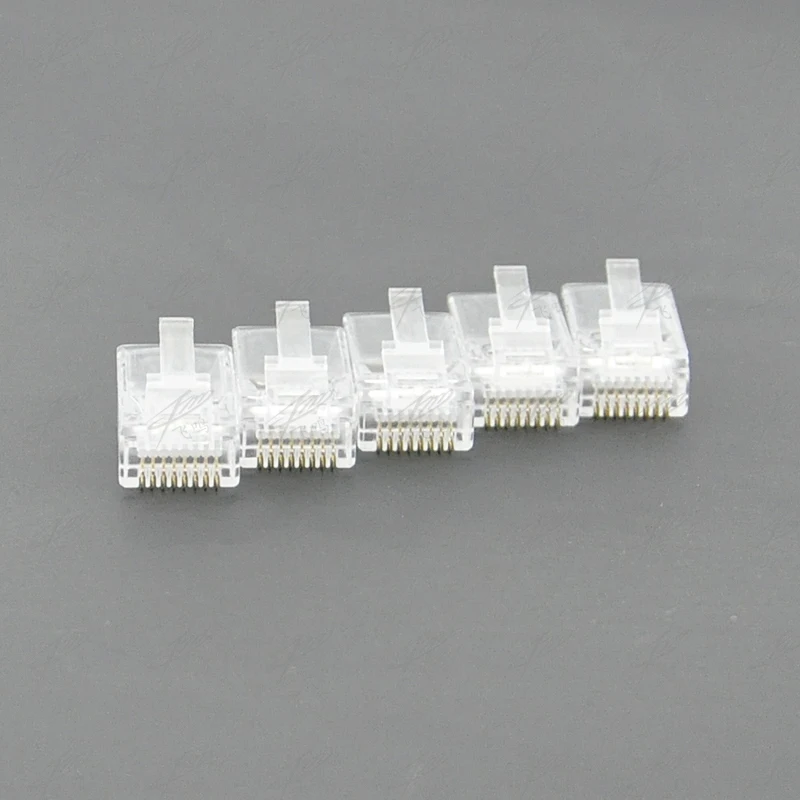 25/50/100 шт Позолоченные RJ45 сети модульный разъем Cat5 CAT5e разъем 8P8C utp-неэкранированная модульная Rj45 разъем клеммы C26