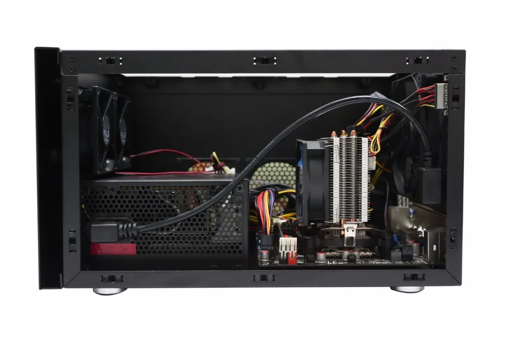 HCiPC J1900 6Bay Мини компьютер, NAS PC, J1900 NAS BareBone, 6Bay NAD HDD корпус, P401-1 HCNAS(Node6)+ Motheboard+ 8G ram