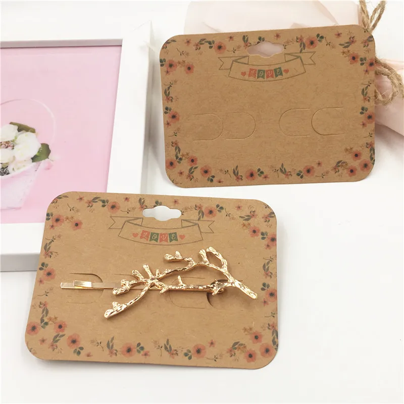 Новая мода 10 шт несколько стилей крафт бумаги Кружева объемного шпильки карты