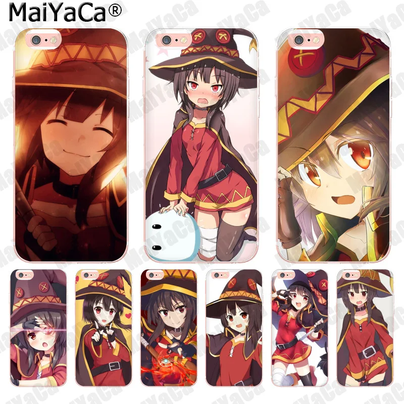 Чехол для телефона MaiYaCa японский аниме Konosuba Megumin Style iphone SE 2020 11 pro 8 7 66S Plus X 5S XS XR