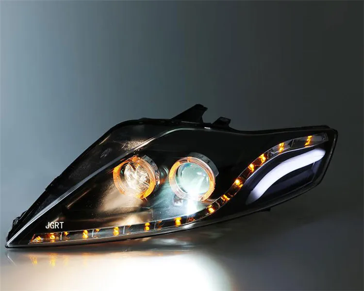 2 шт. светодиодный головной светильник s для Ford Mondeo 2007-2012 Автомобильный светодиодный светильник s двойной ксеноновый Объектив Автомобильные аксессуары дневные ходовые огни противотуманный светильник