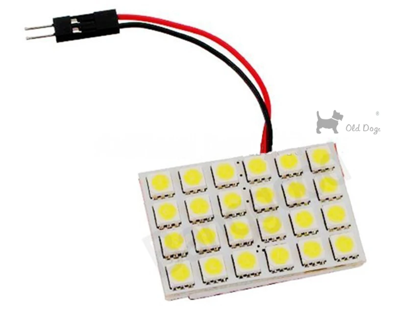 Гирлянда светодиодная T10 W5W BA9S C5W с 3 адаптерами 24 smd 5050|car panel led light|led festoon 5050t10 |