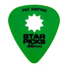 Green 0.88mm Everly Star pick Grip медиатор для гитары медиатор Star pick s - Цвет: Green 0.88mm