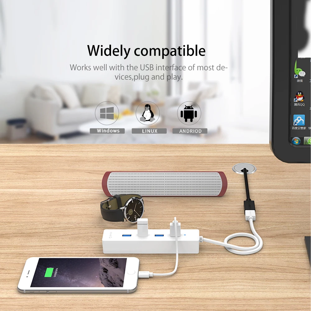 ORICO USB3.0 Удлинительный кабель Плоский Кабель AM/AF A Male to Female 1 м/1 5 м удлинитель данных