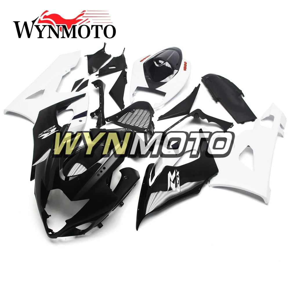 

Полный комплект обтекателей для GSXR1000 2005-2006 05 06 K5, Обтекатели из АБС-пластика, обтекатели, рамы для кузова, черные и белые рамы