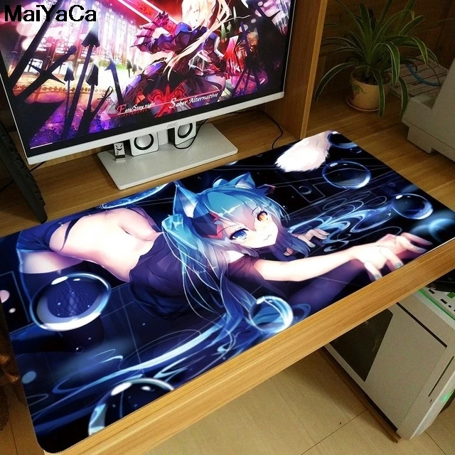 MaiYaCa 30X90 см XL большой коврик для мыши Сексуальный Японский Аниме Хацунэ Мику