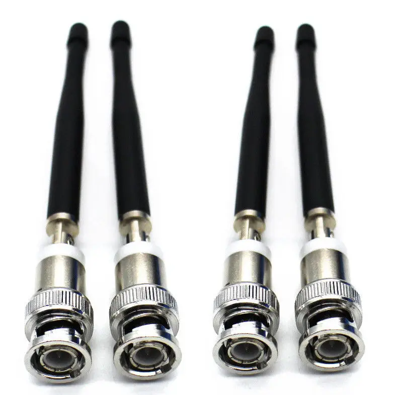 4-pcs Antenna Микрофонная стойка кронштейн для Shure SLX4 SM58 BETA58A Беспроводная микрофонная система и антенна BNC, 1U патч-панель, антенный кабель - Цвет: 4-pcs Antenna